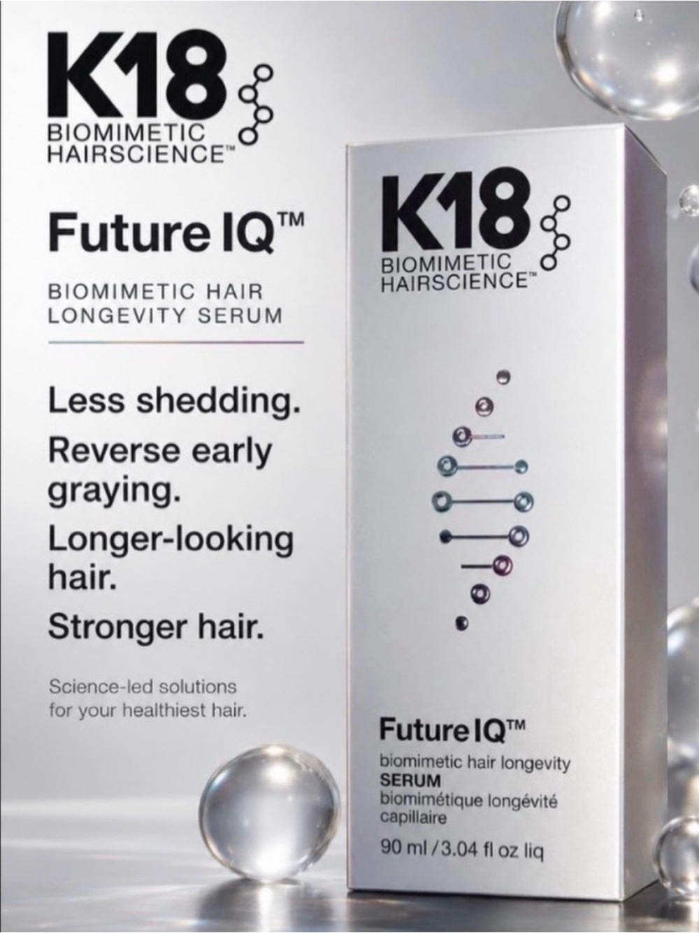 K18 Future IQ Biomimetic Hair Serum - White NIB